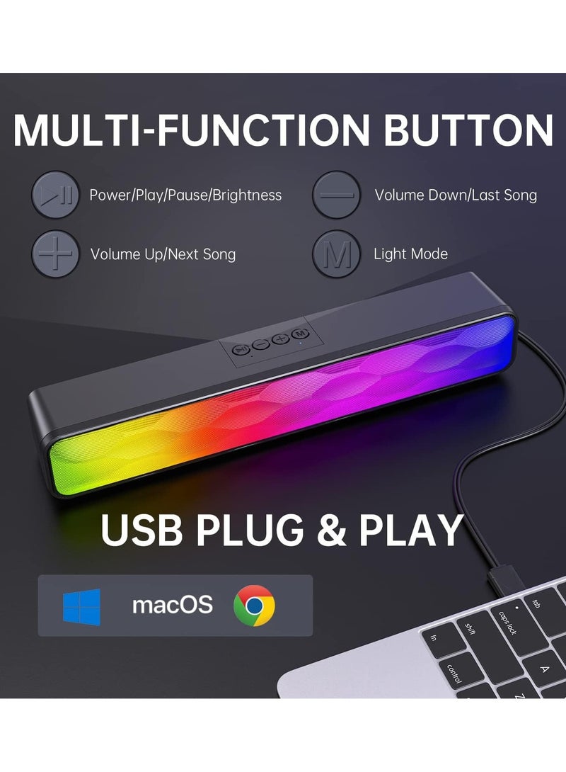 مكبرات صوت رفيعة مع وصلة قرص USB ومدخل USB بصري HDMI ومكبر صوت مزود بتقنية البلوتوث وضع موازن الصوت وسماعة ثلاثية قابلة للتعديل - Image 5